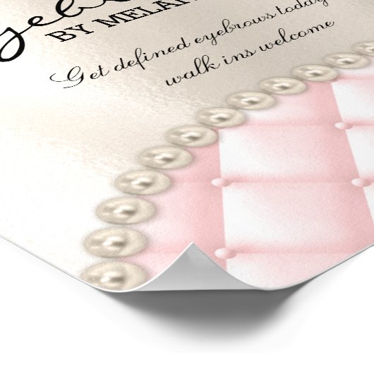 Eyebrow Lashes Eyelash Makeup Poster Hübsche Augen (Ecke)