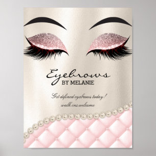 Eyebrow Lashes Eyelash Makeup Poster Hübsche Augen