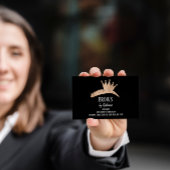 Eyebrow Micorblading Aftercare Crown Black Royal Visitenkarte