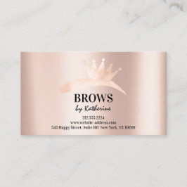 Eyebrow Micorblading Logo Aftercare-Rose Visitenkarte