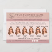 Eyebrow Microblading Aftercare Instructions Card Einladung (Vorderseite)