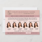 Eyebrow Microblading Aftercare Instructions Card Einladung (Vorderseite)