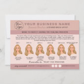 Eyebrow Microblading Aftercare Instructions Card Einladung (Vorderseite)