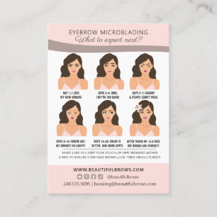 Eyebrow Microblading Aftercare & Termination Visitenkarte