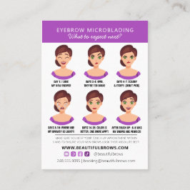 Eyebrow Microblading Aftercare Was erwartet Applet Visitenkarte