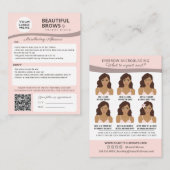 Eyebrow Microblading  Visitenkarte (Vorne/Hinten)