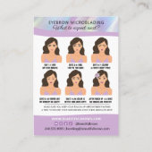 Eyebrow Microblading  Visitenkarte (Rückseite)