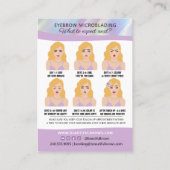 Eyebrow Microblading  Visitenkarte (Rückseite)