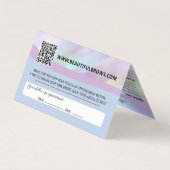 Eyebrow Microblading Visitenkarten (Rückseite)