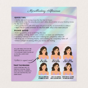 Eyebrow Microblading Visitenkarten