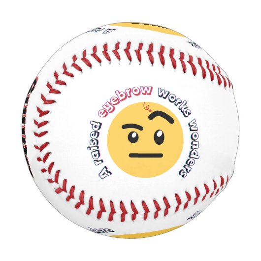 Eyebrow Sass: A Raised Eyebrow Works Wonders Baseball (Vorderseite Links)