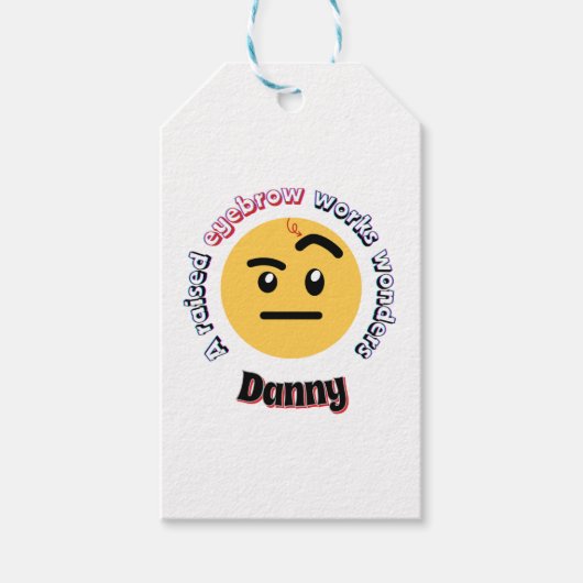 Eyebrow Sass: A Raised Eyebrow Works Wonders Geschenkanhänger (Vorderseite)