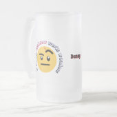 Eyebrow Sass: A Raised Eyebrow Works Wonders Mattglas Bierglas (Vorderseite Links)