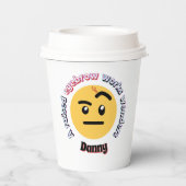 Eyebrow Sass: A Raised Eyebrow Works Wonders Pappbecher (Rückseite)