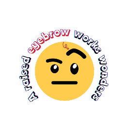 Eyebrow Sass: A Raised Eyebrow Works Wonders Pappbecher