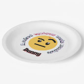 Eyebrow Sass: A Raised Eyebrow Works Wonders Pappteller (Schrägansicht)