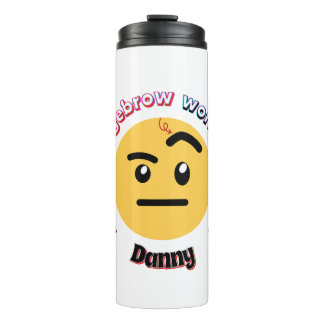 Eyebrow Sass: A Raised Eyebrow Works Wonders Thermosbecher