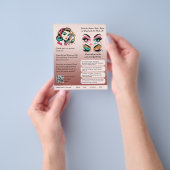 ⭐️ Eyebrow Shaping Flyer Template Blush Dusty Pink (Gruppe)