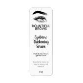 Eyebrow Thickening Oil Serum Labels (Vorne)