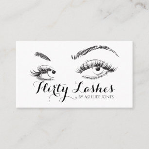 Eyebrows & Eyelash Extensions Salon Visitenkarte