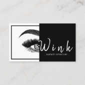 Eyebrows & Eyelashes Studio Salon Visitenkarte (Vorderseite)