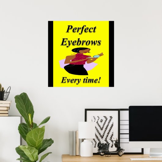 Eyebrows Haircut Sale Poster Matte (Heimbüro)