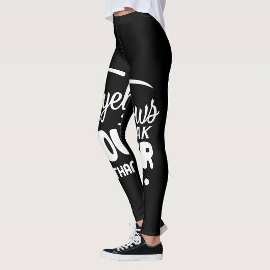 eyebrows speak louder than words leggings (Links)