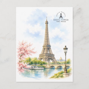 Eyefil-Turm, Paris   Berühmtes Wahrzeichen Postkarte