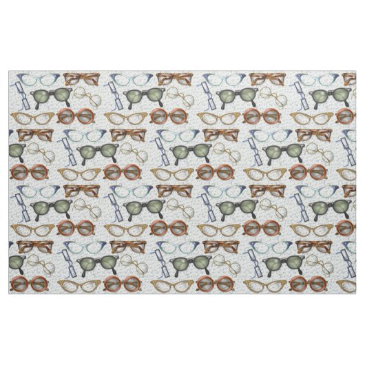 Eyeglass Fashion Pattern Stoff (Fat Quarter (45,7 x 55,9 cm))