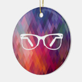 Eyeglasses Functions Pictograph Keramik Ornament (Links)