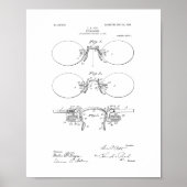 Eyeglasses Patent Poster (Vorne)