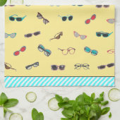 Eyeglasses Sonnenbrille Muster Geschirrtuch (Gefaltet)