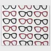 Eyeglasses Spectacles Specs Glasses Optician  Geschenkpapier (Flach)