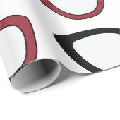 Eyeglasses Spectacles Specs Glasses Optician  Geschenkpapier (Rolleneckpunkt)