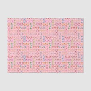 Eyeglassys Retro Pink Gingham Midtown Seidenpapier