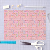 Eyeglassys Retro Pink Gingham Midtown Seidenpapier (Handwerk)