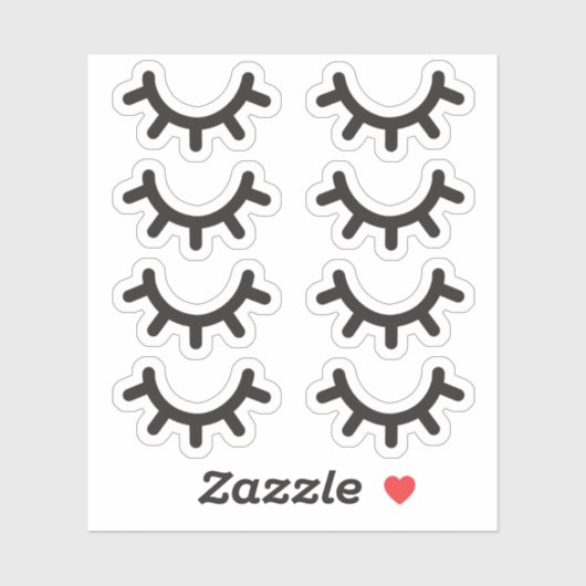 Eyelasenkleber Aufkleber (Blatt)