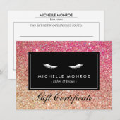 Eyelasenzeichen mit Geschenkzertifikat "Red/Bronze (Vorne/Hinten)