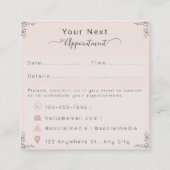 Eyelash Appointment Card Terminkarte (Rückseite)