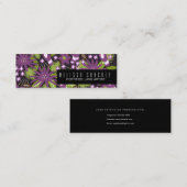 Eyelash Artist Extensions Makeup Artist Tropical Mini Visitenkarte (Vorne/Hinten)