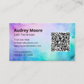 Eyelash Branding Ideen Minimalistisch Elegant Visitenkarte (Vorderseite)