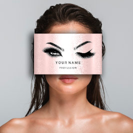 Eyelash Brow Microblade. QR CODE-Logo Silver Grau Visitenkarte