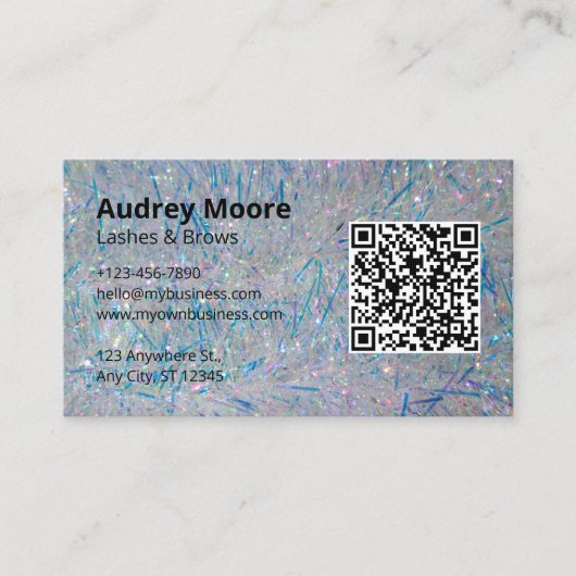 Eyelash Brows Lash Tech Visitenkarte (Vorderseite)