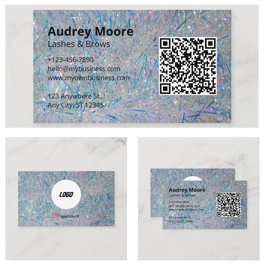 Eyelash Brows Lash Tech Visitenkarte