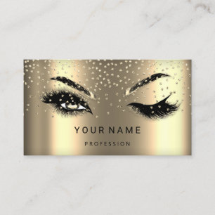 Eyelash Brows Microblade. QR-CODE-Logo-Imitate Gol Visitenkarte