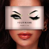 Eyelash Brows Microblade QRCODE Logo Rose Pulver Visitenkarte