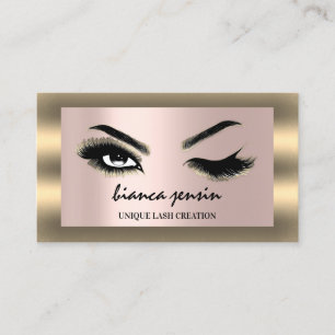 Eyelash Brows Microblading QRCODE Logo Gerahmte Ro Visitenkarte