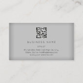 Eyelash Brows Microblading QRCODE Logo Gold Modern Visitenkarte (Rückseite)