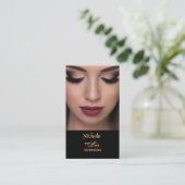 Eyelash erweitert Permanent Makeup Business Cards Visitenkarte (Stehend Vorderseite)