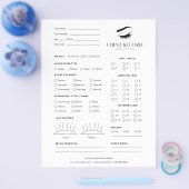 Eyelash-Erweiterung Einwilligungsformulare // Clie Flyer (Einzeln)